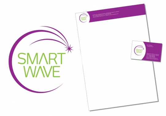 Smart Wave Logo and Corporate Identity - Exclusive License
