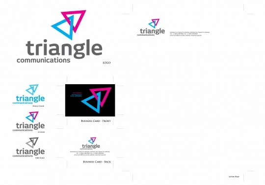 Triangle Logo with corporate identity