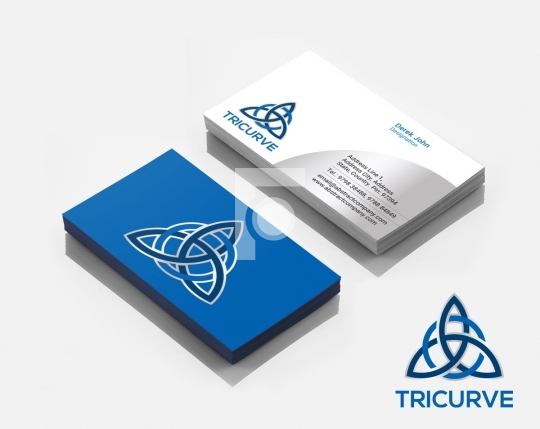 Tricurve Modern Logo Design & Business Card Template