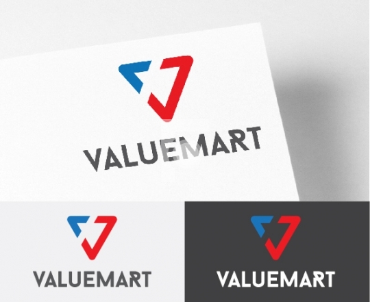 ValueMart - Readymade Logo with V Letter Royalty Free