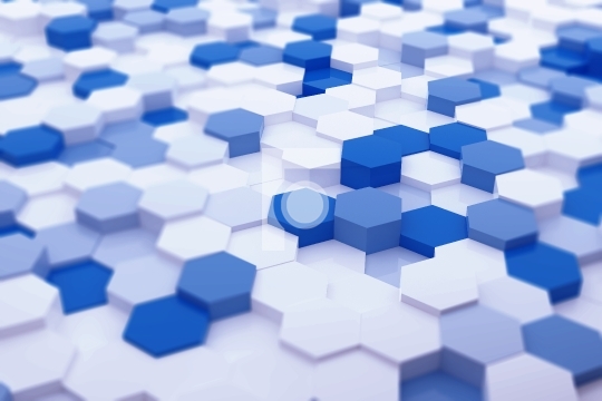 Geometric Hexagon 3D Background Pattern Texture - 3D Illustratio