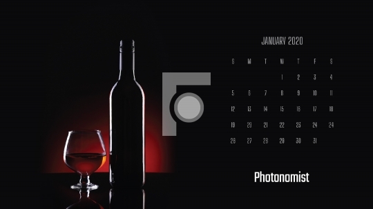 Photonomist Desktop Calendar January Month Free Download