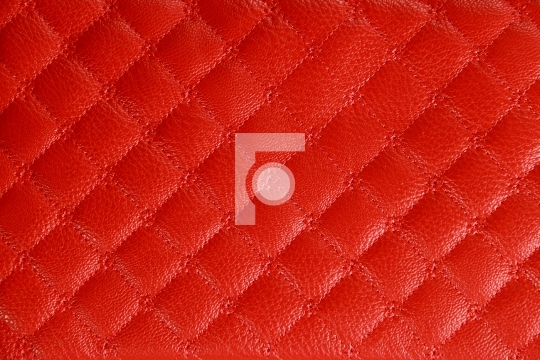 Red Colored Leather Texture Background