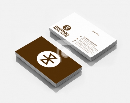 Dumroo Music Store Logo Design & Business Card Template