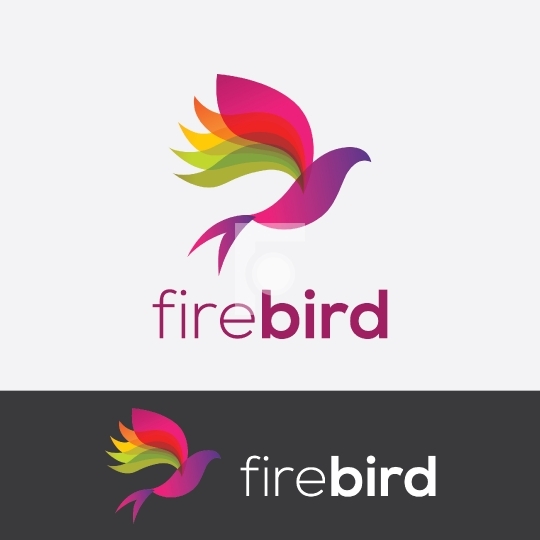 FireBird Abstract Bird Logo Design For Startups