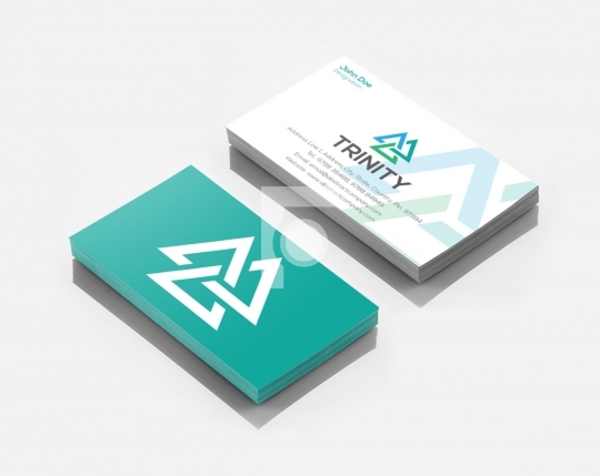 Trinity Logo Design & Business Card Template for Startups