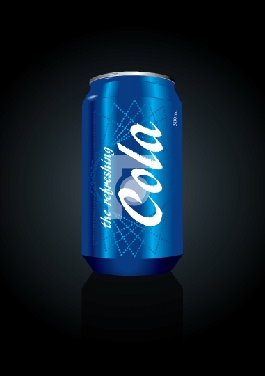 Vector Illustration of a cola can